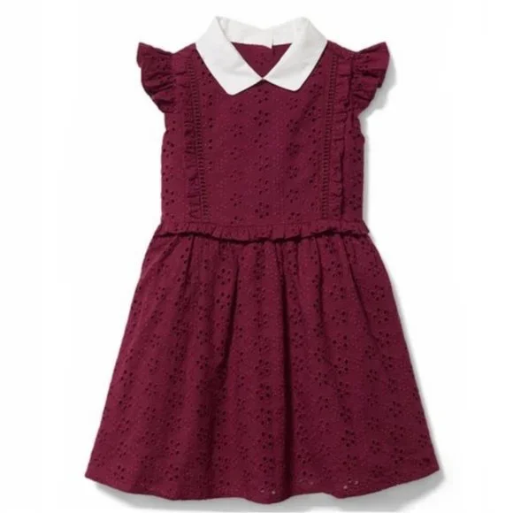 janie and jack burgundy dress Janie and Jack | Dot Tulle Dress